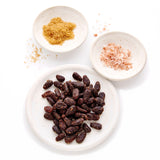 Good King Organic Snacking Cacao Beans - Harmony Lightly Sweet & Salty Ingredients - peeled, lightly caramelized, whole cacao beans, Cane Sugar and Himalayan Pink Salt