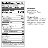 Cacao Beans Nutrition Facts - Whole, Peeled, Fermented and Roasted by Cocoa Future, SPC and Good Kin